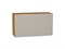 Шкаф верхний горизонтальный Фьюжн Дуб Вотан, Silky Grey, 460, 800 В*Ш*Г 458*800*318, фасад МДФ  Silky Grey, корпус  Дуб Вотан ms2510VVT_60653