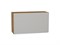 Шкаф верхний горизонтальный Фьюжн Дуб Вотан, Silky Light Grey, 460, 800 В*Ш*Г 458*800*318, фасад МДФ  Silky Light Grey, корпус  Дуб Вотан ms2510VVT_66561