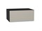 Шкаф верхний горизонтальный глубокий Фьюжн Graphite, Silky Grey, 800 В*Ш*Г 358*800*576, фасад МДФ  Silky Grey, корпус  Graphite ms2510VVT_51863