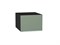 Шкаф верхний горизонтальный глубокий Фьюжн Graphite, Silky Mint, 500 В*Ш*Г 358*500*576, фасад МДФ  Silky Mint, корпус  Graphite ms2510VVT_51853