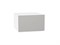 Шкаф верхний горизонтальный глубокий Фьюжн Белый, Silky Light Grey, 600 В*Ш*Г 358*600*576, фасад МДФ  Silky Light Grey, корпус  Белый ms2510VVT_66542