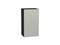 Шкаф верхний с 1-ой дверцей Фьюжн Graphite, Silky Light Grey, 720, 400 В*Ш*Г 716*400*320, фасад МДФ  Silky Light Grey, корпус  Graphite ms2510VVT_66600