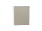Шкаф верхний с 1-ой дверцей Фьюжн Белый, Silky Grey, 720, 600 В*Ш*Г 716*600*320, фасад МДФ  Silky Grey, корпус  Белый ms2510VVT_51977