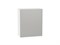 Шкаф верхний с 1-ой дверцей Фьюжн Белый, Silky Light Grey, 720, 600 В*Ш*Г 716*600*320, фасад МДФ  Silky Light Grey, корпус  Белый ms2510VVT_66579