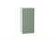 Шкаф верхний с 1-ой дверцей Фьюжн Белый, Silky Mint, 720, 350 В*Ш*Г 716*350*320, фасад МДФ  Silky Mint, корпус  Белый ms2510VVT_65102