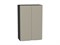 Шкаф верхний с 2-мя дверцами Фьюжн Graphite, Silky Grey, 920, 600 В*Ш*Г 920*600*320, фасад МДФ  Silky Grey, корпус  Graphite ms2510VVT_52053
