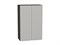 Шкаф верхний с 2-мя дверцами Фьюжн Graphite, Silky Light Grey, 920, 600 В*Ш*Г 920*600*320, фасад МДФ  Silky Light Grey, корпус  Graphite ms2510VVT_66621