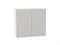 Шкаф верхний с 2-мя дверцами Фьюжн Белый, Silky Light Grey, 720, 800 В*Ш*Г 716*800*320, фасад МДФ  Silky Light Grey, корпус  Белый ms2510VVT_66611