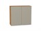 Шкаф верхний с 2-мя дверцами Фьюжн Дуб Вотан, Silky Grey, 720, 800 В*Ш*Г 716*800*320, фасад МДФ  Silky Grey, корпус  Дуб Вотан ms2510VVT_60818