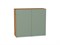 Шкаф верхний с 2-мя дверцами Фьюжн Дуб Вотан, Silky Mint, 720, 800 В*Ш*Г 716*800*320, фасад МДФ  Silky Mint, корпус  Дуб Вотан ms2510VVT_60822
