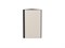 Шкаф верхний торцевой Фьюжн Graphite, Cream Silk, 720 В*Ш*Г 716*300*306, фасад МДФ  Cream Silk, корпус  Graphite ms2510VVT_71945