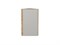 Шкаф верхний торцевой Фьюжн Дуб Вотан, Silky Light Grey, 720 В*Ш*Г 716*300*306, фасад МДФ  Silky Light Grey, корпус  Дуб Вотан ms2510VVT_66625
