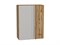 Шкаф верхний прямой угловой Фьюжн Дуб Вотан, Silky Light Grey, 920 В*Ш*Г 920*700*345, фасад МДФ  Silky Light Grey, корпус  Дуб Вотан ms2510VVT_66571