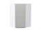 Шкаф верхний угловой Фьюжн Белый, Silky Light Grey, 920 В*Ш*Г 920*600*600, фасад МДФ  Silky Light Grey, корпус  Белый ms2510VVT_66630