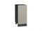 Шкаф нижний с 1-ой дверцей Фьюжн Graphite, Silky Grey, 350 В*Ш*Г 816*350*480, фасад МДФ  Silky Grey, корпус  Graphite ms2510VVT_65134