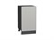 Шкаф нижний с 1-ой дверцей Фьюжн Graphite, Silky Light Grey, 450 В*Ш*Г 816*450*480, фасад МДФ  Silky Light Grey, корпус  Graphite ms2510VVT_66673