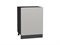 Шкаф нижний с 1-ой дверцей Фьюжн Graphite, Silky Light Grey, 600 В*Ш*Г 816*600*480, фасад МДФ  Silky Light Grey, корпус  Graphite ms2510VVT_66675