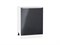 Шкаф нижний с 1-ой дверцей Фьюжн Белый, Anthracite, 600 В*Ш*Г 816*600*480, фасад МДФ  Anthracite, корпус  Белый ms2510VVT_41550