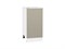 Шкаф нижний с 1-ой дверцей Фьюжн Белый, Silky Grey, 400 В*Ш*Г 816*400*480, фасад МДФ  Silky Grey, корпус  Белый ms2510VVT_52166