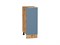 Шкаф нижний с 1-ой дверцей Фьюжн Дуб Вотан, Silky Blue, 300 В*Ш*Г 816*300*480, фасад МДФ  Silky Blue, корпус  Дуб Вотан ms2510VVT_60962