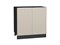 Шкаф нижний с 2-мя дверцами Фьюжн Graphite, Cream Silk, 800 В*Ш*Г 816*800*480, фасад МДФ  Cream Silk, корпус  Graphite ms2510VVT_72004