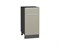 Шкаф нижний с 1-ой дверцей и ящиком Фьюжн Graphite, Silky Grey, 400 В*Ш*Г 816*400*480, фасад МДФ  Silky Grey, корпус  Graphite ms2510VVT_52138