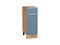 Шкаф нижний с 1-ой дверцей и ящиком Фьюжн Дуб Вотан, Silky Blue, 300 В*Ш*Г 816*300*480, фасад МДФ  Silky Blue, корпус  Дуб Вотан ms2510VVT_60941