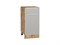 Шкаф нижний с 1-ой дверцей и ящиком Фьюжн Дуб Вотан, Silky Light Grey, 400 В*Ш*Г 816*400*480, фасад МДФ  Silky Light Grey, корпус  Дуб Вотан ms2510VVT_66649