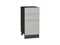 Шкаф нижний с 3-мя ящиками Фьюжн Graphite, Silky Light Grey, 400 В*Ш*Г 816*400*480, фасад МДФ  Silky Light Grey, корпус  Graphite ms2510VVT_66700