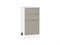 Шкаф нижний с 3-мя ящиками Фьюжн Белый, Silky Grey, 400 В*Ш*Г 816*400*480, фасад МДФ  Silky Grey, корпус  Белый ms2510VVT_52238