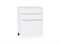 Шкаф нижний с 3-мя ящиками Фьюжн Белый, Silky White, 600 В*Ш*Г 816*600*480, фасад МДФ  Silky White, корпус  Белый ms2510VVT_52232