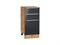 Шкаф нижний с 3-мя ящиками Фьюжн Дуб Вотан, Anthracite, 400 В*Ш*Г 816*400*480, фасад МДФ  Anthracite, корпус  Дуб Вотан ms2510VVT_61052