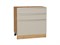 Шкаф нижний с 3-мя ящиками Фьюжн Дуб Вотан, Cream Silk, 800 В*Ш*Г 816*800*480, фасад МДФ  Cream Silk, корпус  Дуб Вотан ms2510VVT_72020