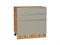 Шкаф нижний с 3-мя ящиками Фьюжн Дуб Вотан, Silky Grey, 800 В*Ш*Г 816*800*480, фасад МДФ  Silky Grey, корпус  Дуб Вотан ms2510VVT_61039