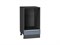 Шкаф нижний под духовку Фьюжн Graphite, Silky Blue, 450 В*Ш*Г 816*450*476, фасад МДФ  Silky Blue, корпус  Graphite ms2510VVT_67087