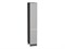 Шкаф пенал с 2-мя дверцами Фьюжн Graphite, Silky Light Grey, 2340, 400 В*Ш*Г 2336*400*576, фасад МДФ  Silky Light Grey, корпус  Graphite ms2510VVT_66732