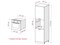 Шкаф пенал с 2-мя дверцами под технику Фьюжн Дуб Вотан, Silky Mint, 2140 В*Ш*Г 2132*600*576, фасад МДФ  Silky Mint, корпус  Дуб Вотан ms2510VVT_61083