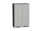 Шкаф верхний с 2-мя дверцами Фрейм Graphite, Grey Silk, 920, 600 В*Ш*Г 920*600*324, фасад МДФ  Grey Silk, корпус  Graphite ms2510VVT_68997