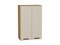 Шкаф верхний с 2-мя дверцами Фрейм Дуб Вотан, Cream Silk, 920, 600 В*Ш*Г 920*600*324, фасад МДФ  Cream Silk, корпус  Дуб Вотан ms2510VVT_69829