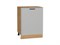 Шкаф нижний с 1-ой дверцей Фрейм Дуб Вотан, Grey Silk, 600 В*Ш*Г 816*600*484, фасад МДФ  Grey Silk, корпус  Дуб Вотан ms2510VVT_69104