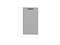 Шкаф нижний торцевой Фрейм Белый, Grey Silk В*Ш*Г 816*296*558, фасад МДФ  Grey Silk, корпус  Белый ms2510VVT_69011