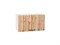 Кухонный гарнитур модульный Флэт-01 В*Ш*Г 2140*2600*600, фасад ЛДСП  Wotan Oak 2S, корпус  Белый, столешница  Мрамор черный ms2510VVT_53340