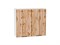 Кухонный гарнитур модульный Флэт-01 В*Ш*Г 2140*2600*600, фасад ЛДСП  Wotan Oak 2S/Temple Stone 2S, корпус  Белый, столешница  Мрамор черный ms2510VVT_52946