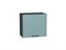 Шкаф верхний горизонтальный Флэт Graphite, Grey-green In 2S, 460, 500 В*Ш*Г 458*500*318, фасад ЛДСП  Grey-green In 2S, корпус  Graphite ms2510VVT_57172