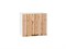 Шкаф верхний горизонтальный Флэт Белый, Wotan Oak 2S, 460, 500 В*Ш*Г 458*500*318, фасад ЛДСП  Wotan Oak 2S, корпус  Белый ms2510VVT_57175