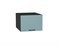 Шкаф верхний горизонтальный глубокий Флэт Graphite, Grey-green In 2S, 500 В*Ш*Г 358*500*574, фасад ЛДСП  Grey-green In 2S, корпус  Graphite ms2510VVT_56878