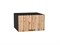 Шкаф верхний горизонтальный глубокий Флэт Graphite, Wotan Oak 2S, 600 В*Ш*Г 358*600*574, фасад ЛДСП  Wotan Oak 2S, корпус  Graphite ms2510VVT_52571
