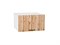Шкаф верхний горизонтальный глубокий Флэт Белый, Wotan Oak 2S, 600 В*Ш*Г 358*600*574, фасад ЛДСП  Wotan Oak 2S, корпус  Белый ms2510VVT_52559