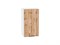 Шкаф верхний с 1-ой дверцей Флэт Белый, Wotan Oak 2S, 720, 400 В*Ш*Г 716*400*318, фасад ЛДСП  Wotan Oak 2S, корпус  Белый ms2510VVT_52597
