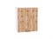 Шкаф верхний с 1-ой дверцей Флэт Белый, Wotan Oak 2S, 720, 600 В*Ш*Г 716*600*318, фасад ЛДСП  Wotan Oak 2S, корпус  Белый ms2510VVT_52600